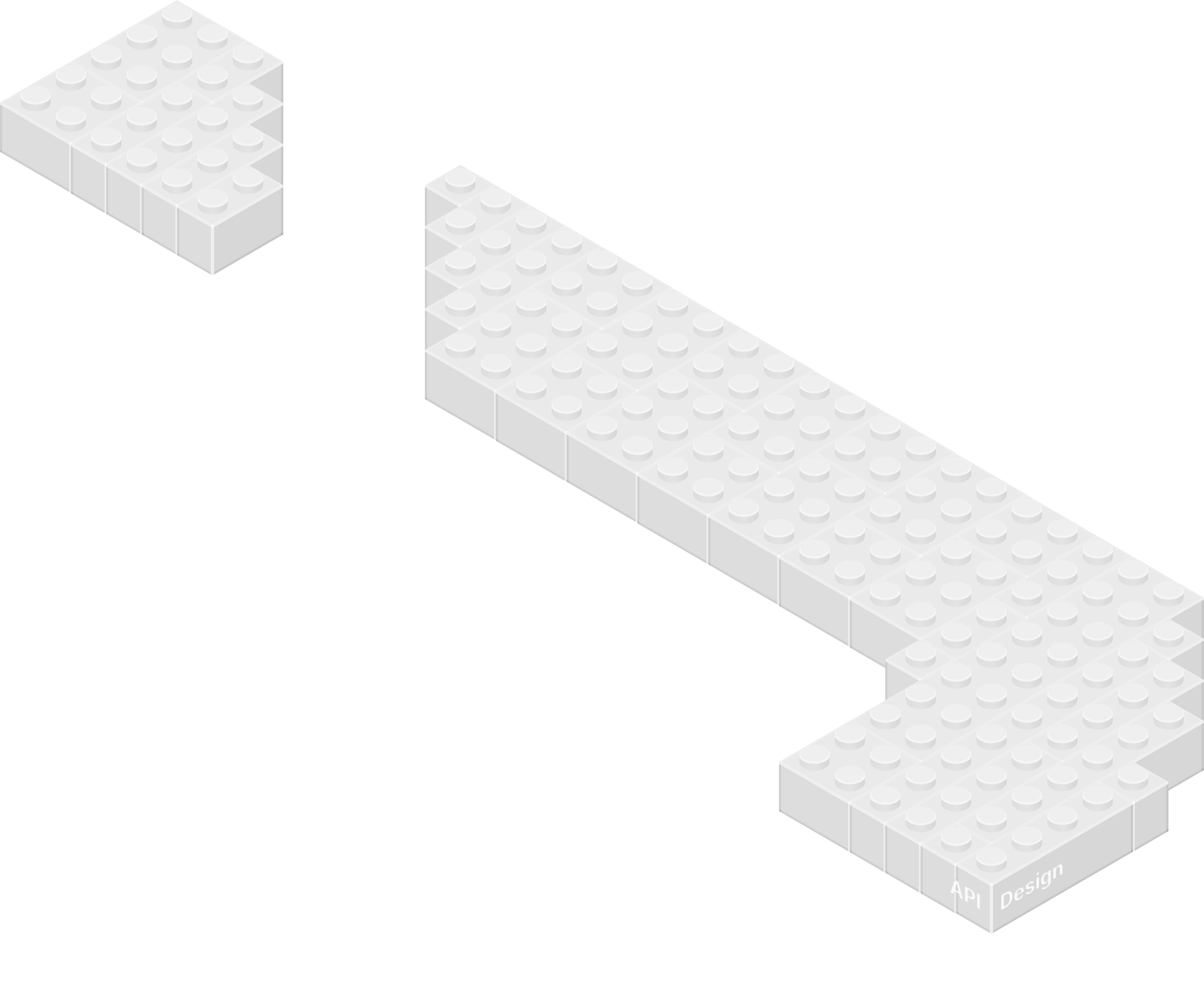 Jota's J in Lego (middle)